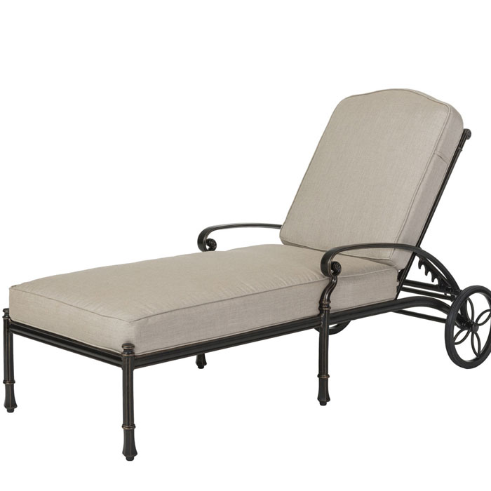 Bella Vista Cast Aluminum Cushion Chaise Lounge by Gensun - Image 2